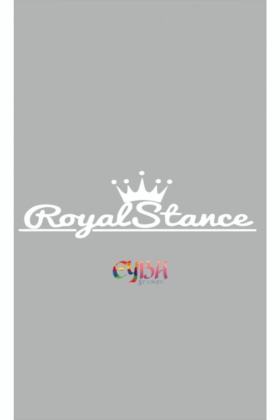 Royal Stance Oto Sticker - Araba Sticker - 45x15cm