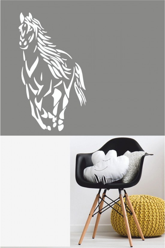 40x80cm At Duvar Sticker - Ev Sticker - Duvar Sticker - Ev Dekarasyon - Hayvan Sticker