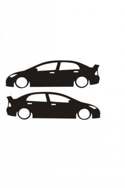 Honda Basık Araç Sticker, Sticker