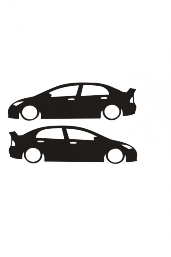 Honda Basık Araç Sticker, Sticker