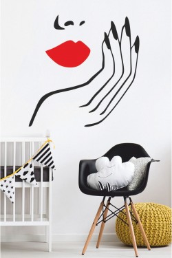 57x59cm Güzel Kadın Sticker - Duvar Sticker - Oto Sticker 57x59cm Güzel Kadın Sticker - Duvar Sticker - Oto Sticker