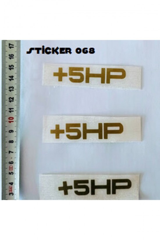 Sticker068 2x5cm +5hp 1 Adet Sticker Gold Renk Sticker068 2x5cm +5hp 1 Adet Sticker Gold Renk