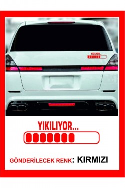 Yıkılıyor Sticker -20x6cm- 1 Adet- Oto Sticker ,traktör Sticker,karavan Sticker,motorsikler Sticker Yıkılıyor Sticker -20x6cm- 1 Adet- Oto Sticker ,traktör Sticker,karavan Sticker,motorsikler Sticker