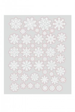 Kar Tanesi Yeni Yıl Kış Temalı Kar Taneleri Cam Vitrin Dekoru Yılbaşı Sticker