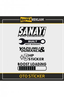 Cam Araba Sticker Yapıştırma