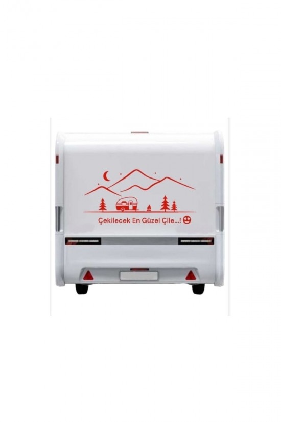 Camp Sticker Doğa- Dağ-çam-kamp-doğal-karavan- Piknik-araç Oto Araba Sticker