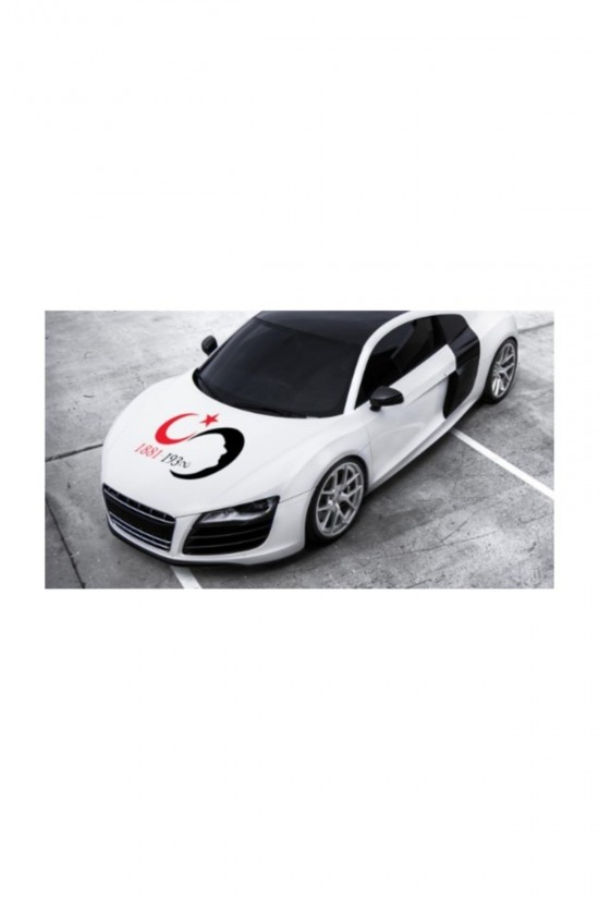 Atatürk Anma Sticker, 10 Kasım 1938, Ay Yıldız Sticker, Oto Sticker, Araç Aksesuar