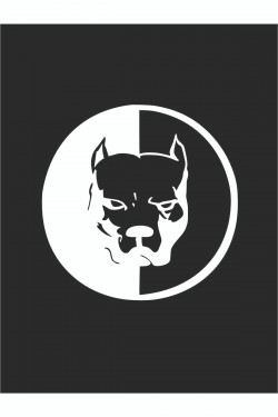 Pitbull Sticker 15*15 Cm - Oto Sticker - Araba Çıkartma