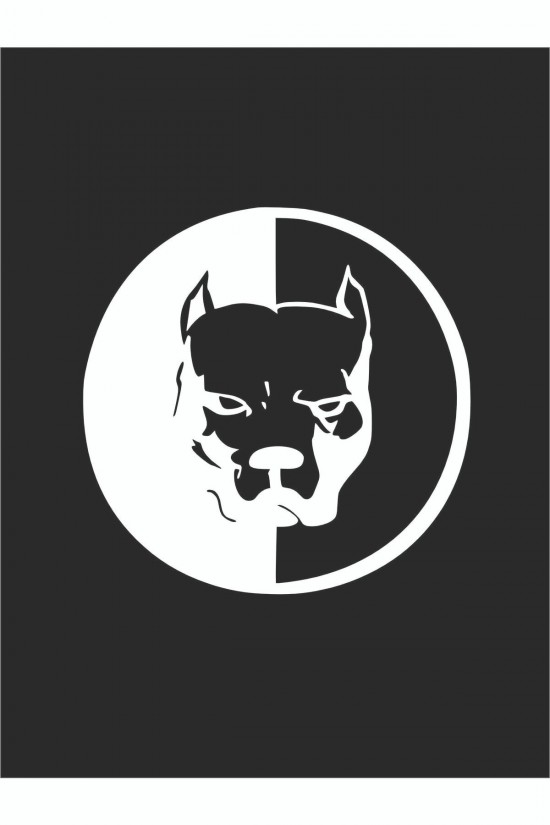 Pitbull Sticker 15*15 Cm - Oto Sticker - Araba Çıkartma