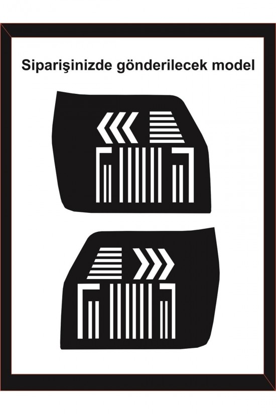 Fiat Uno Stop Farı Led Görünümlü Folyo Kaplama Çizim-birebir Uyumlu Fiat Uno Stop Farı Led Görünümlü Folyo Kaplama Çizim-birebir Uyumlu