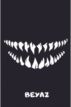 Monster sivri diş far Sticker Araba, Motorsiklet Far sticker