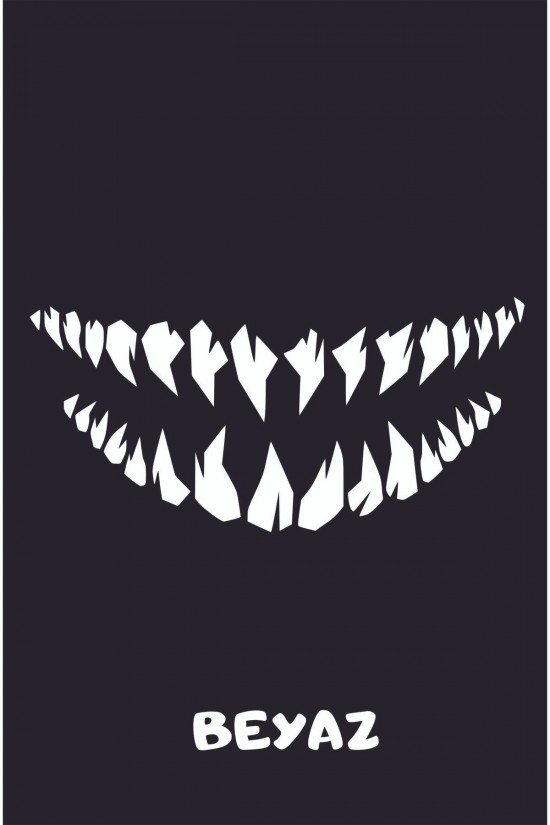 Monster sivri diş far Sticker Araba, Motorsiklet Far sticker