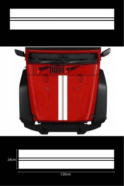 Ön Kaput Sticker Araba Sticker Oto Sticker 120x24 Cm