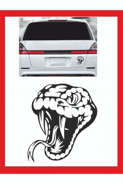 Yılan Oto Sticker - 15*17cm - Araba Sticker - Yapıştırma Yılan Oto Sticker - 15*17cm - Araba Sticker - Yapıştırma