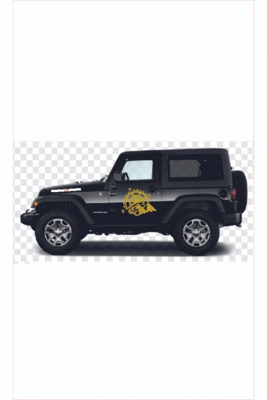 Pusula Dağ Off Road Araba Sticker Pusula Dağ Off Road Araba Sticker