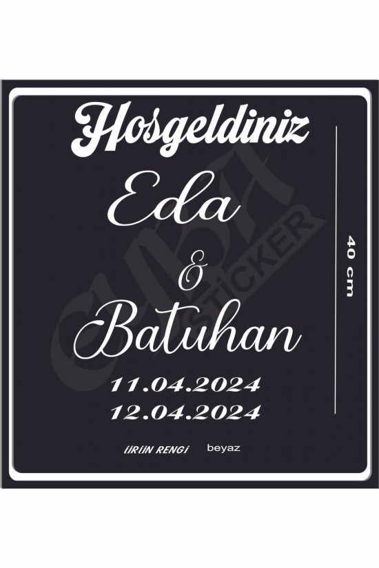 Düğün Nişan ayna yazısı 40x35 Cm BEYAZ ÜTFEN SORU SORDAN ULAŞIN ayna değil yazıdır