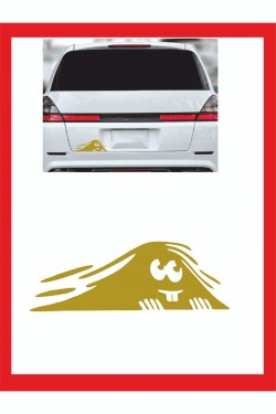 Yeni Trend Sevimli Bakan Adam Sticker - Oto Sticker - 20*7cm