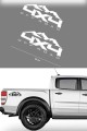 Off Road Dağ ve 4x4 Sport Sticker 2 Adet 43x32cm