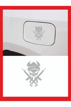Minik Silahlı Adam Sticker 13*14 Cm - Oto Sticker - Duvar Sticker