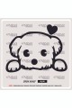 sevimli köpek sticker 18x16cm - Oto sticker - çıkartma