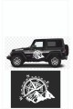 Pusula Dağ Off Road Araba Sticker, 50 X 40 Cm Siyah Oto Sticker Pusula Dağ Off Road Araba Sticker, 50 X 40 Cm Siyah Oto Sticker