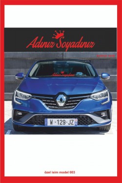 Isme Özel Yeni Trend 003 Ön Cam Yazısı - Oto Sticker - Karavan Sticker -