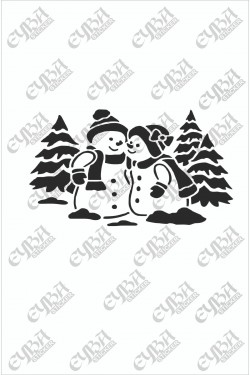 Kardan Adam Yılbaşı Süslemesi -duvar Dekorasyon Sticker 35 Ve 70 Cm Seçenekli