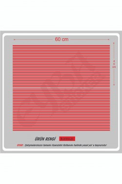 Stop çizgisi her araca uyumlu sağ sol 60x30 2 adet araba sticker oto sticker şerit