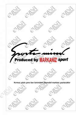 Jeep Yazılı Oto Sticker Sport Mind Siyah