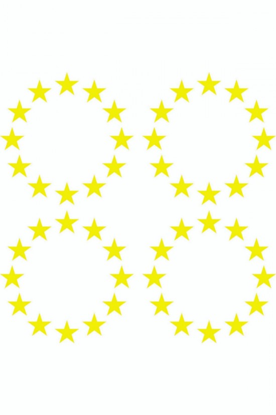 Plaka Yıldızları Sticker Plaka Yıldızları Sticker