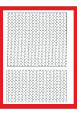 Mini Petek Kaplama Fiorino Arka Çamurluk Için 2 Parça 80*73cm - 80*44cm