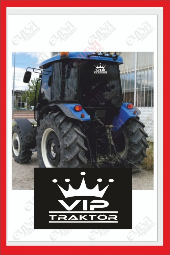 4'lü Mega Traktör Sticker Set Yapışkanlı Motor Tümosan Başak Case Massey Ferguson Oto-araç Kaplama