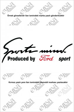 Dacia Yazılı Oto Sticker Sport Mind Siyah