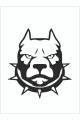 Tasmalı Pitbull Sticker 15*15 Cm - Oto Sticker - Araba Çıkartma Tasmalı Pitbull Sticker 15*15 Cm - Oto Sticker - Araba Çıkartma