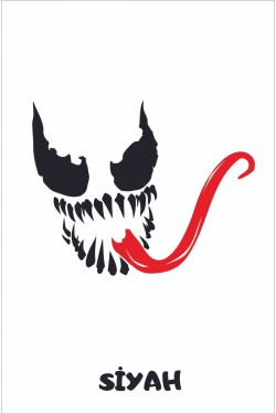 Venom uzun dil Sticker Araba, Motorsiklet, Kask, Laptop, Cam Sticker 25x19cm Venom uzun dil Sticker Araba, Motorsiklet, Kask, Laptop, Cam Sticker 25x19cm