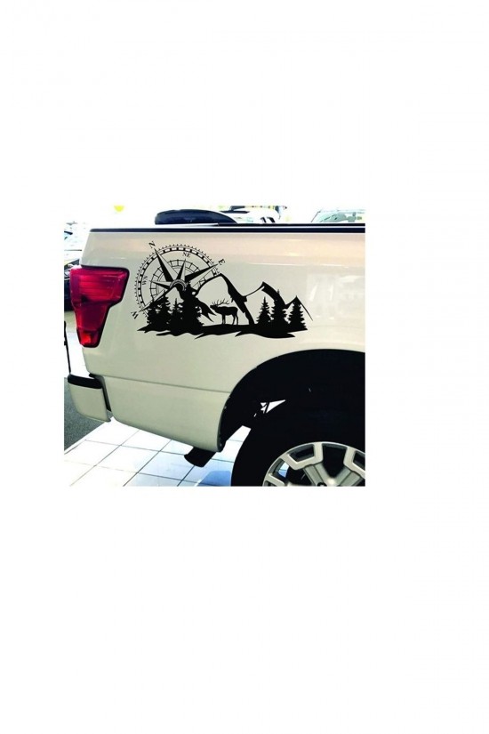 Geyikli Kamp Doğa Karavan Sticker