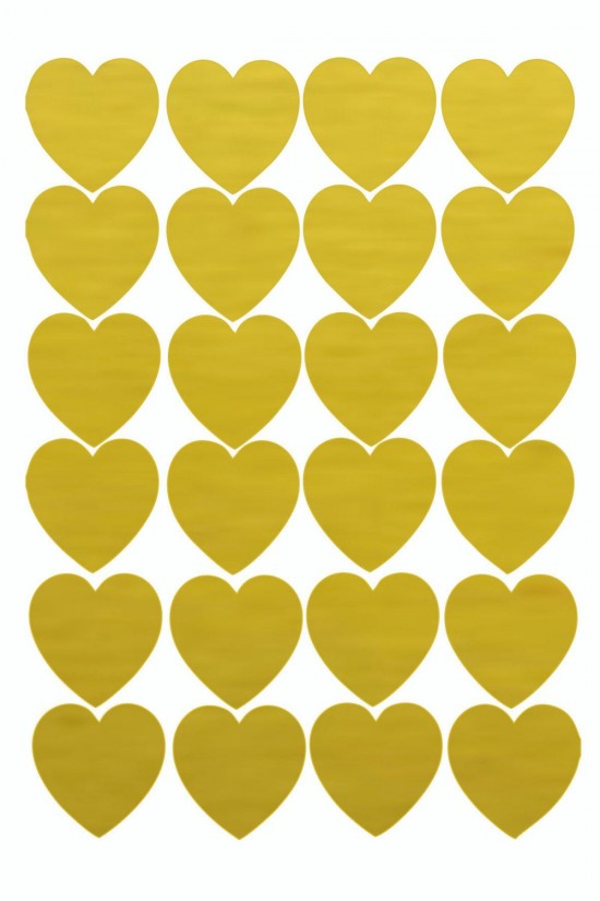 Minik Kalpler 24 Adet Duvar Sticker - Oto Sticker -1 Adeti 2.5 Cm