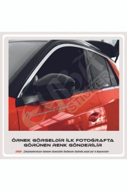 Size Özel Isim Imzası 2 Adet 30x7 Cm Ad Soyad Imza Etiket- Oto Sticker -Mesaj Atıınız-