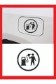 Depo Yakıt Kapağı Oto Sticker - Araba Sticker - Oto Sticker - 13cmx13cm