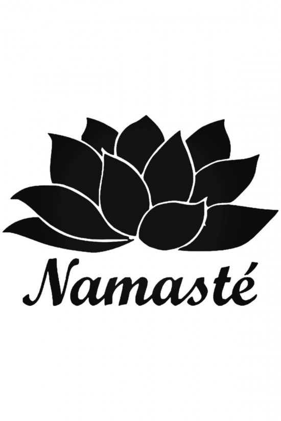 Yoga Namaste Lotus 8 Sticker Araba Oto Arma Duvar Çıkartma 20 cm
