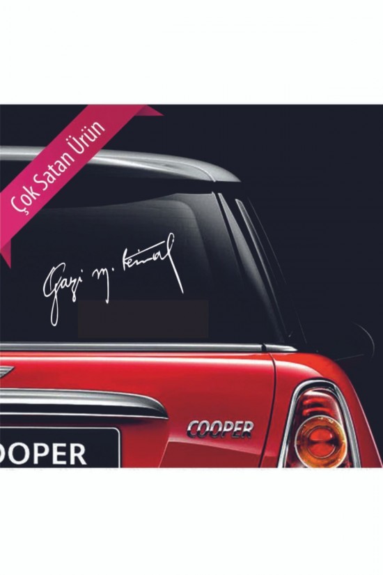 Gazi M.kemal Atatürk İmza Sticker