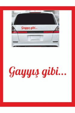 Gayış Gibi 20*7cm Oto Sticker - Araba Sticker - Araba Çıkartma Gayış Gibi 20*7cm Oto Sticker - Araba Sticker - Araba Çıkartma