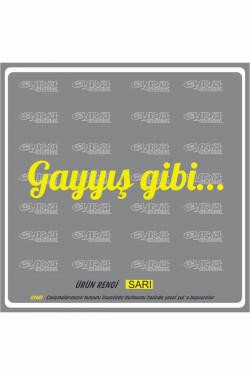 Gayyış Gibi Oto Sticker Araba Cam Sticker  20 X 4 Cm