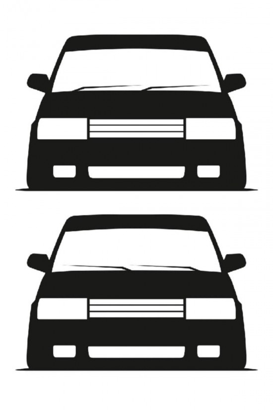 Şahin Oto Sticker 2 Adet 9x15 Cm Siyah Şahin Oto Sticker 2 Adet 9x15 Cm Siyah