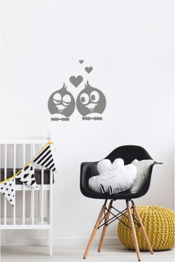 Aşık Kuşlar Priz Sticker-oto Sticker-18x18cm Aşık Kuşlar Priz Sticker-oto Sticker-18x18cm