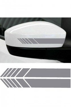 Araba Aynası Için Şerit Sticker - Oto Sticker - Araba Sticker - 20cm X 3 Cm