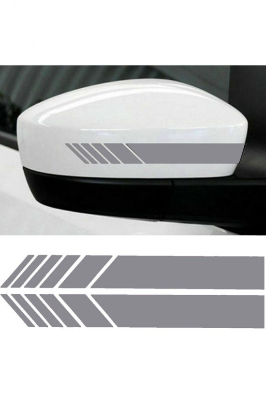 Araba Aynası Için Şerit Sticker - Oto Sticker - Araba Sticker - 20cm X 3 Cm