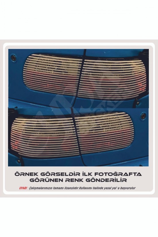 Stop çizgisi her araca uyumlu sağ sol 60x30 2 adet gönderilir çizgi kalınlığı 0; 5cm ara boşlukları 0; 5cm dir resimlerde alt kısımda ürün rengi kısmında yazan renklere dikkat ediniz ekranınızda seçili resim hangi renk iste sepete ekle yaptıgınızda o renk