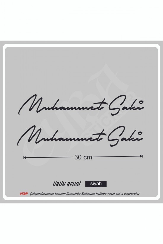 Size Özel Isim Imzası 2 Adet 30x7 Cm Ad Soyad Imza Etiket- Oto Sticker -Mesaj Atıınız- Size Özel Isim Imzası 2 Adet 30x7 Cm Ad Soyad Imza Etiket- Oto Sticker -Mesaj Atıınız-