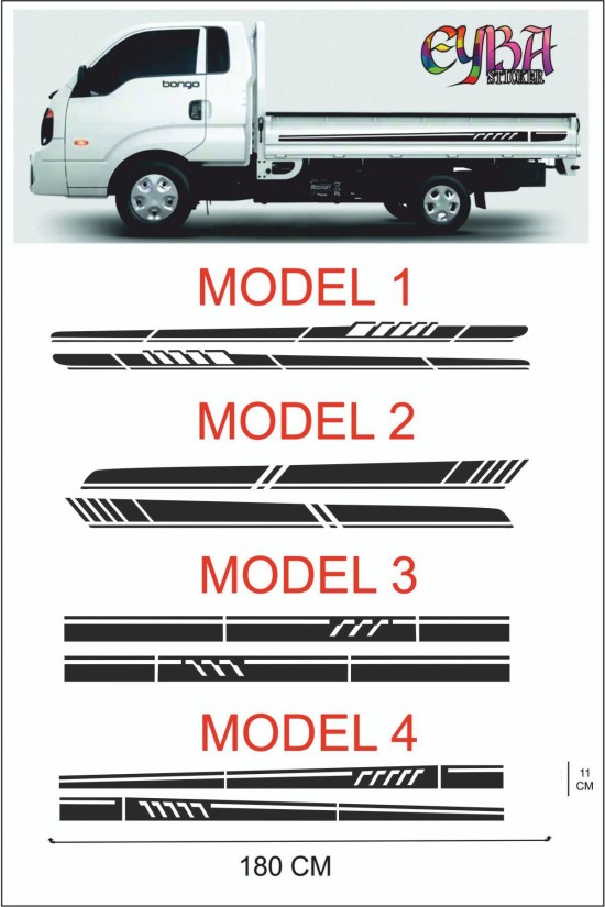 Kamyonet Kasa Sticker -oto Sticker -araba Sticker - 190x11cm 2 Adet Kamyonet Kasa Sticker -oto Sticker -araba Sticker - 190x11cm 2 Adet